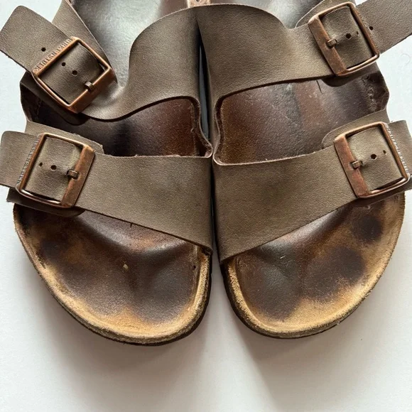 Birkenstock Arizona Birko-Flor Dark Brown Sandals - Picture 4 of 8